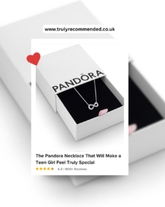Pandora Sparkling Infinity sterling silver necklace with cubic zirconia a special and luxurious gift idea for teenage girls available on Amazon UK